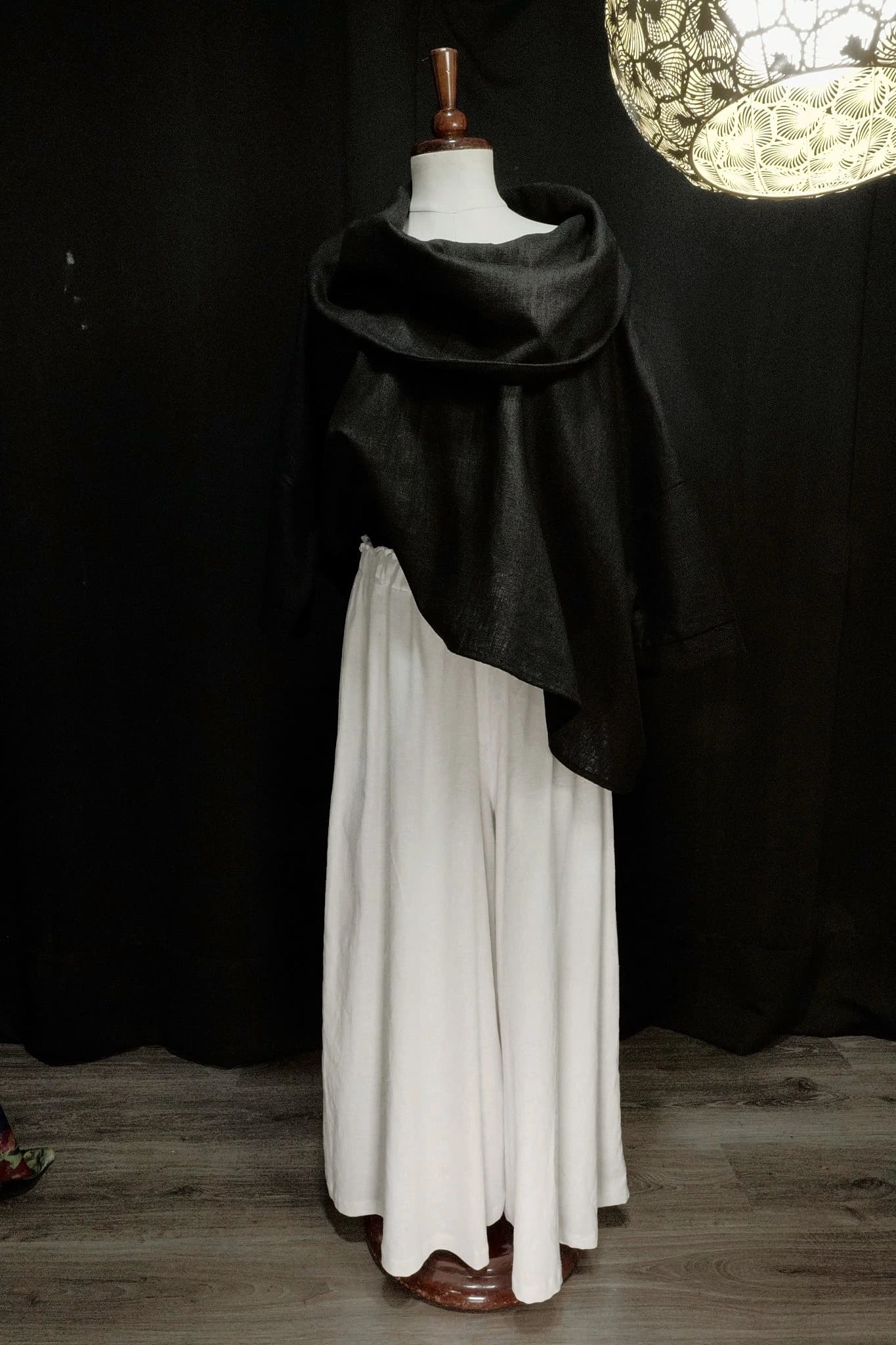 Pantalón holgado de lino